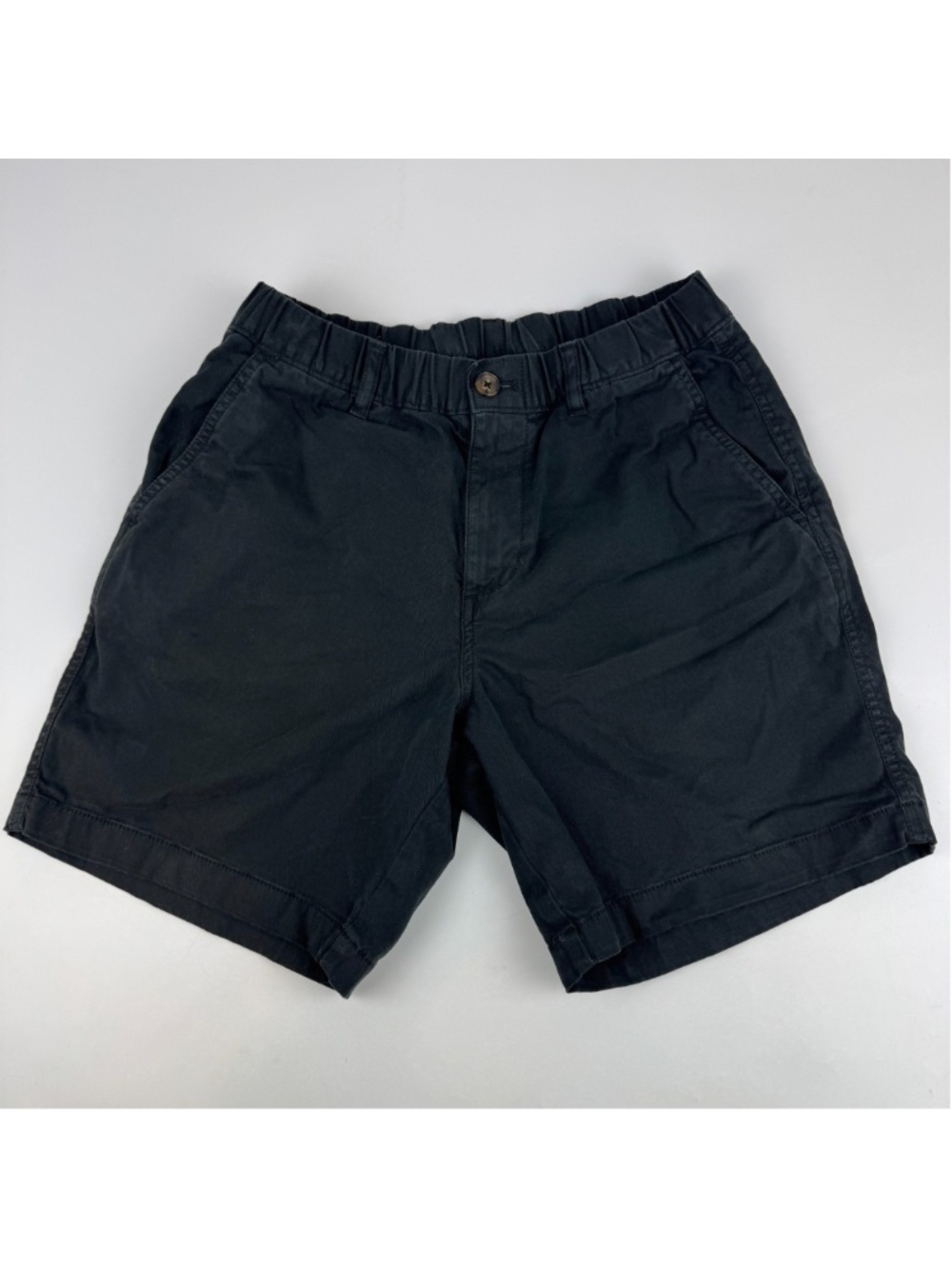 Bear Bottom Shorts Mens Size M x 7in Twill Chino Elastic Waist Stretch Black
